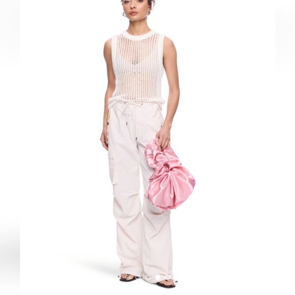 moon river White Sleeveless Knit Top, womens Medium. NWT - Picture 8 of 8